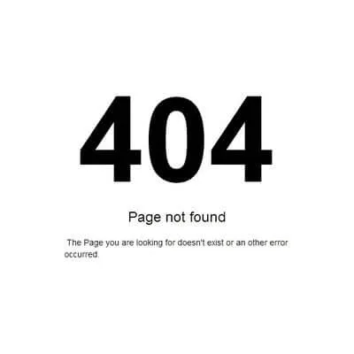 404 Error