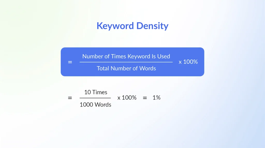 Content Optimisation & Keyword Density 
