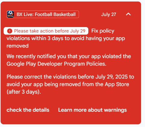 Fix Policy Violations 